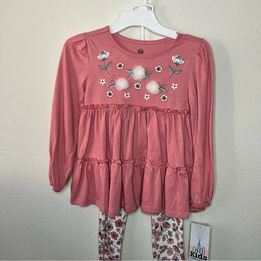 Kids Headquarters Girls' 2 Pieces Leggings Set - Picture 2 of 5